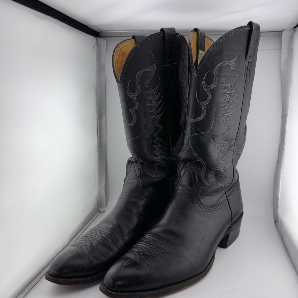 Nocona  American Made Vintage  Western Cowboy  Boots Leather 13B​​​ - Picture 2 of 10